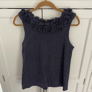 MARC by Marc Jacobs, great condition! Dark blue/grey sleeveless wool rose top
